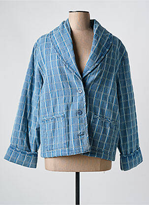 Blazer col châle bleu ADORE femme