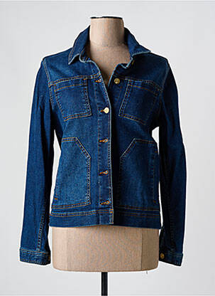 Veste casual poches bleu ÉTYMOLOGIE femme