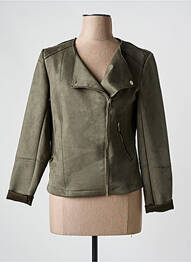 Veste casual coupe cintrée vert JULIE GUERLANDE femme