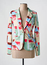 Blazer coupe cintrée vert ICHI femme