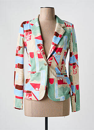 Blazer coupe cintrée vert ICHI femme