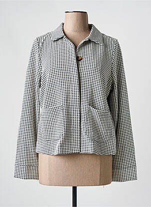Veste casual coupe droite noir ICHI femme