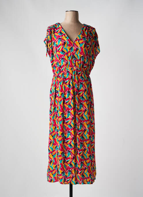 Robe longue rose JULIE GUERLANDE pour femme