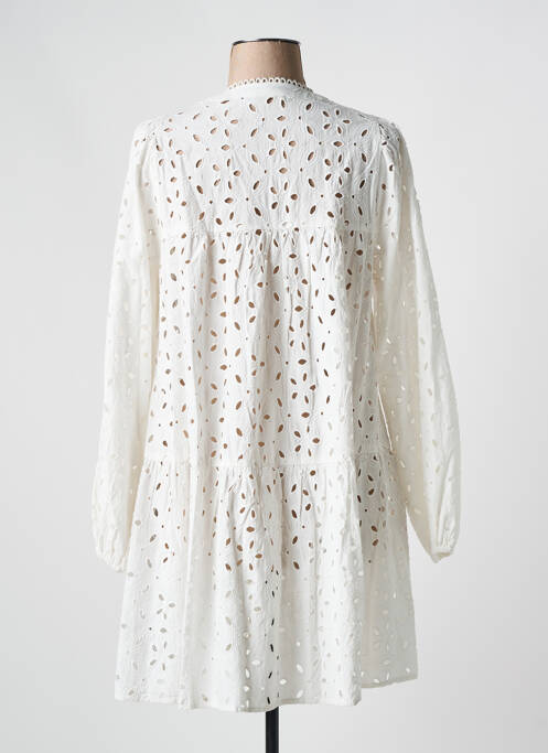 Robe mi-longue blanc KAFFE pour femme