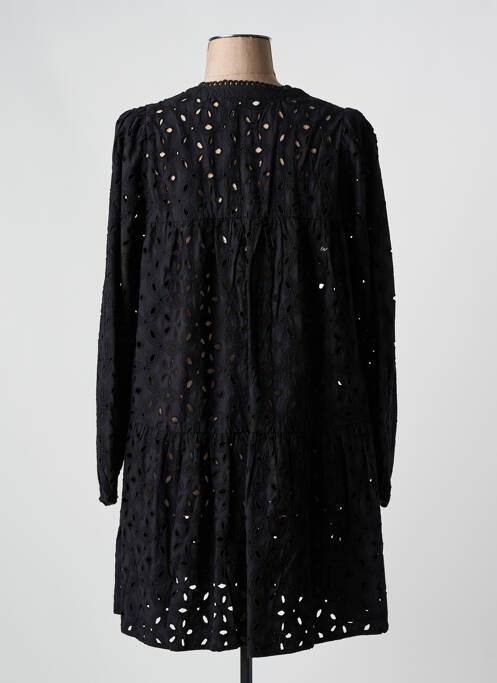 Robe mi-longue noir KAFFE pour femme