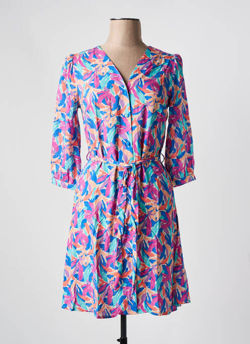 Robe mi-longue violet JULIE GUERLANDE pour femme