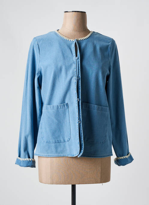 Veste casual bleu ICHI pour femme