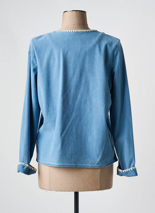 Veste casual bleu ICHI pour femme