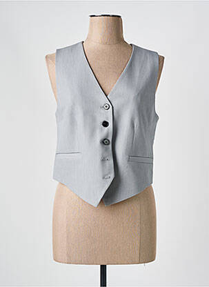 Gilet sans manche poches gris KAFFE femme