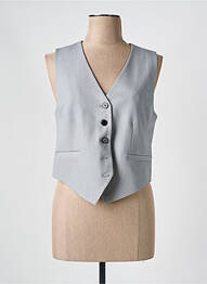 Gilet sans manche poches gris KAFFE femme