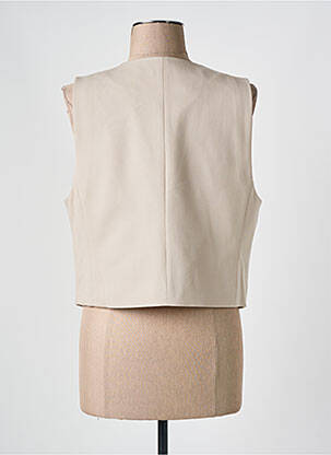 Gilet sans manche poches beige KAFFE femme