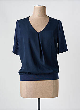 Top manches courtes manches courtes bleu FRANK WALDER femme