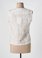 Gilet sans manche beige HALOGENE pour femme seconde vue