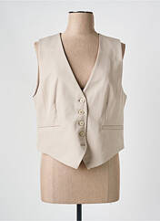 Gilet sans manche beige KAFFE pour femme seconde vue