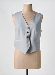 Gilet sans manche gris KAFFE pour femme seconde vue