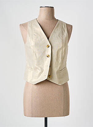 Gilet sans manche or JULIE GUERLANDE pour femme
