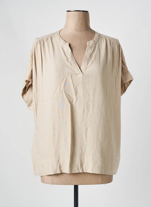 Blouse beige KAFFE pour femme