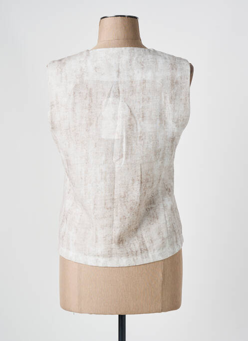 Gilet sans manche beige HALOGENE pour femme