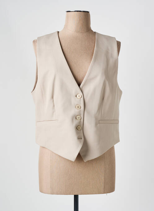Gilet sans manche beige KAFFE pour femme
