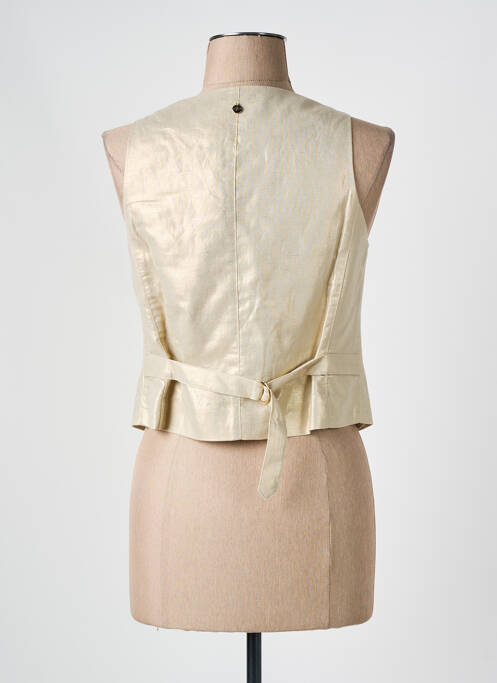 Gilet sans manche or JULIE GUERLANDE pour femme