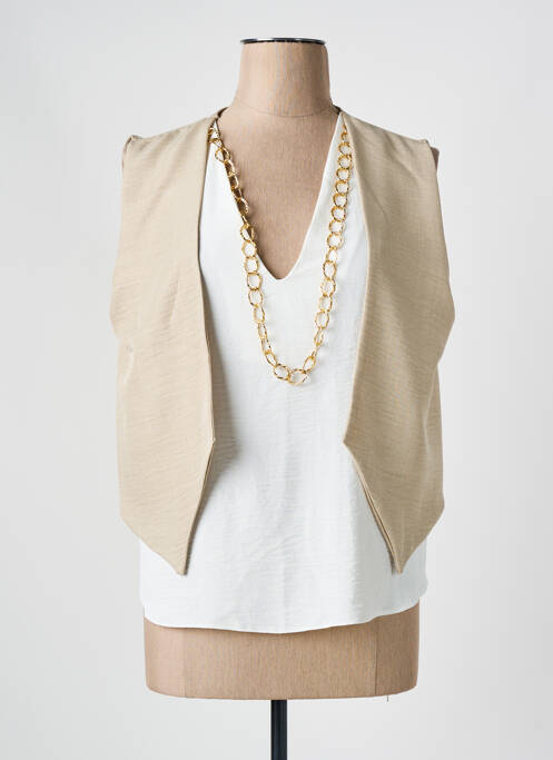 Top beige BRIEFLY pour femme