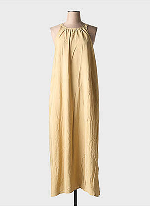 Robe longue sans manche sans manche beige KAFFE femme