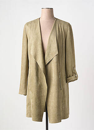 Veste casual tissage suedine vert BETTY BARCLAY femme