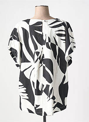 Blouse col rond manches courtes noir CISO femme