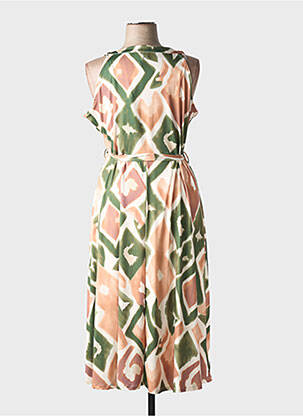 Robe longue sans manche sans manche vert JULIE GUERLANDE femme