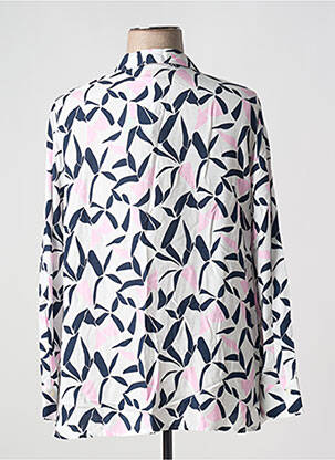 Chemisier imprimé fleurs manches longues bleu FRANK WALDER femme