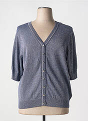 Gilet manches courtes bleu MARBLE pour femme seconde vue