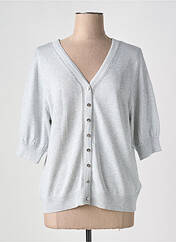 Gilet manches courtes gris MARBLE pour femme seconde vue