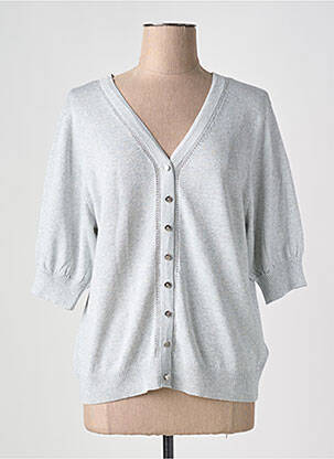 Gilet manches courtes gris MARBLE pour femme