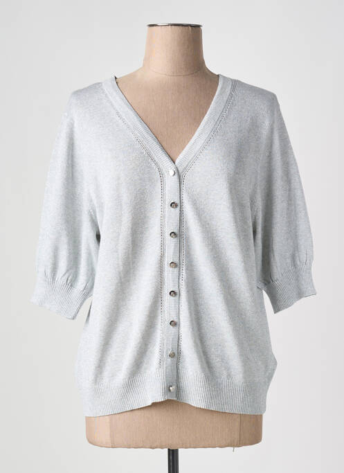 Gilet manches courtes gris MARBLE pour femme