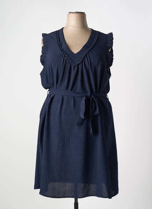 Robe mi-longue bleu JULIE GUERLANDE pour femme