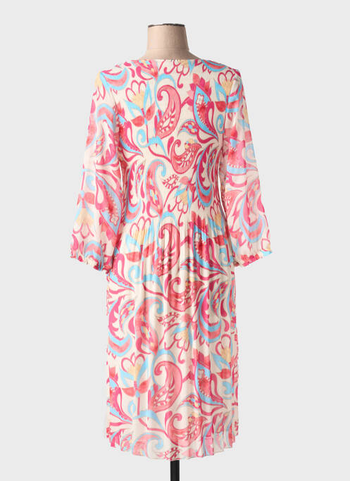 Robe mi-longue rouge HALOGENE pour femme