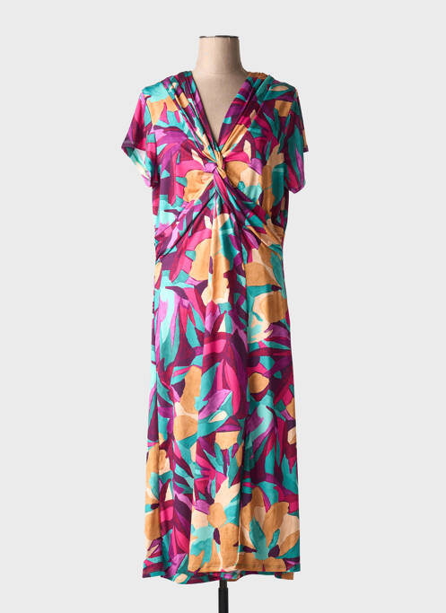 Robe mi-longue violet JULIE GUERLANDE femme