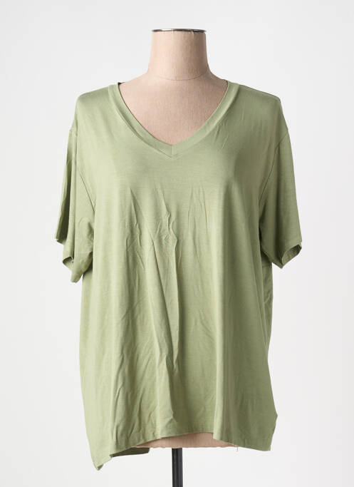T-shirt vert KAFFE pour femme