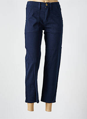 Jeans coupe droite stretch taille normale bleu C'EST BEAU LA VIE femme