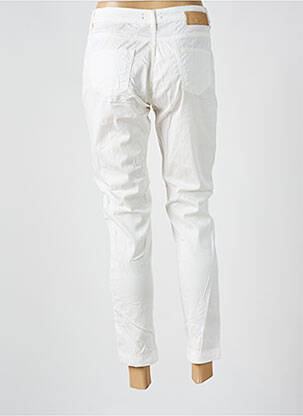 Pantalon 7/8 stretch taille normale blanc EVA KAYAN femme