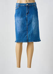 Jupe mi-longue bleu VOGGO pour femme seconde vue
