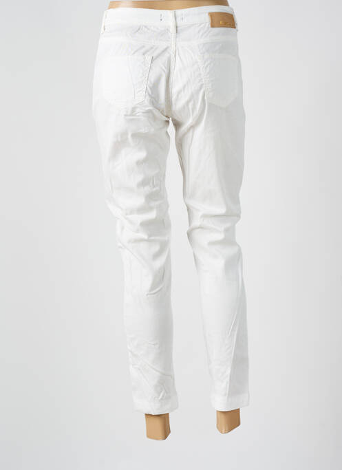 Pantalon 7/8 stretch taille normale blanc EVA KAYAN femme