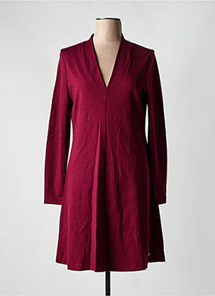 Robe mi-longue manches longues manches longues violet SURKANA femme