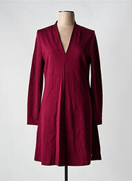 Robe mi-longue manches longues manches longues violet SURKANA femme