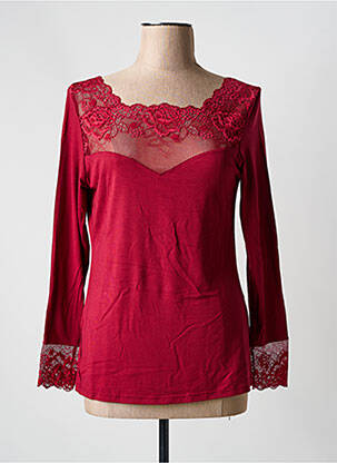 T-shirt manches longues manches longues rouge JANIRA femme