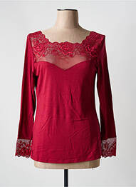 T-shirt manches longues manches longues rouge JANIRA femme