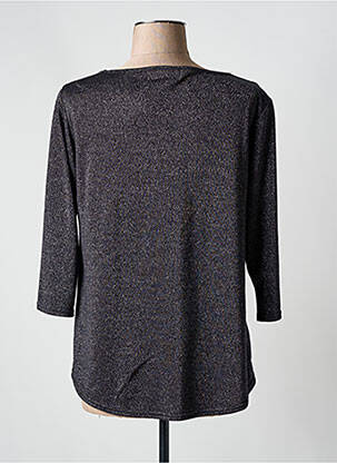 T-shirt col v manches 3/4 gris HALOGENE femme