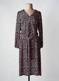 Robe mi-longue manches longues manches longues noir DIANE LAURY femme