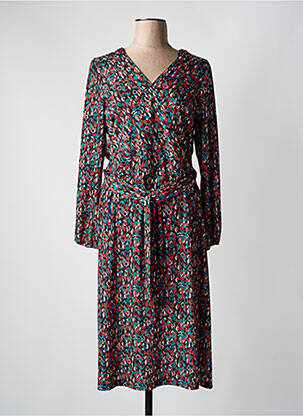 Robe mi-longue manches longues manches longues noir DIANE LAURY femme