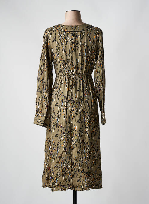 Robe mi-longue vert LOLA ESPELETA pour femme